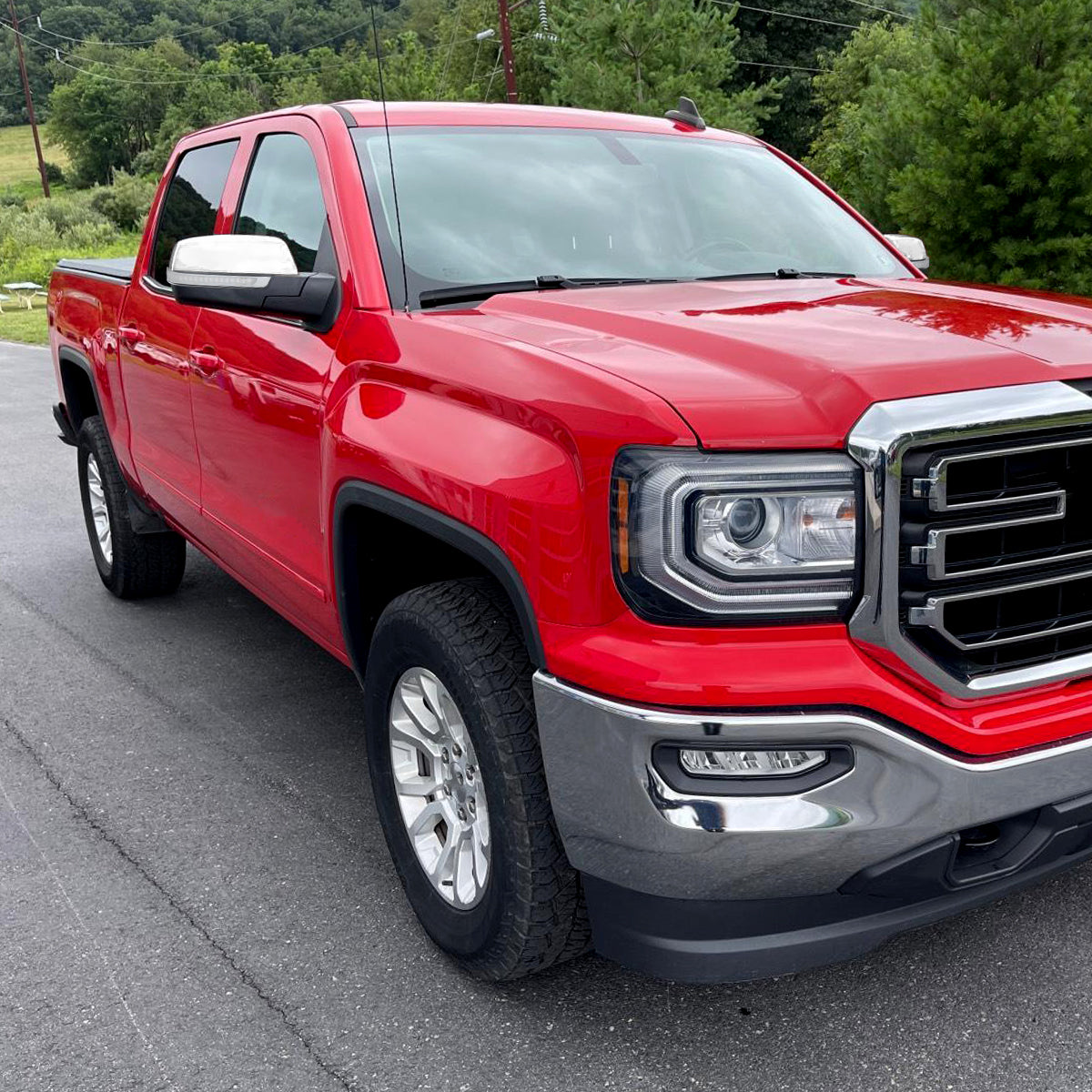 2014-2018 Chevrolet Silverado/GMC Sierra Chrome Power Adjustable, Auto-Fold, & Heated Side Mirror w/ LED Turn Signal & Puddle Light - Passenger Side Only