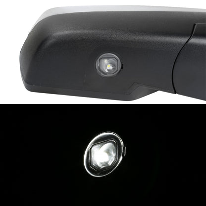 2014-2018 Chevrolet Silverado/GMC Sierra Chrome Power Adjustable & Heated Side Mirror w/ LED Puddle Light - Passenger Side Only