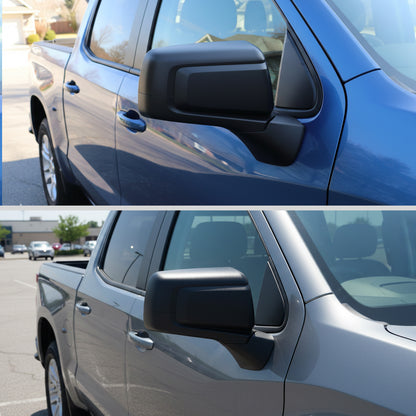 2019-2026 Chevrolet Silverado 1500 Black Power Adjustable, Manual Fold & Heated Side Mirror w/ t Temperature Sensor - Passenger Side Only