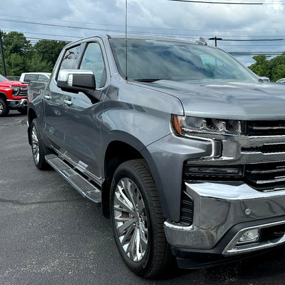 2019-2026 Chevrolet Silverado 1500 Chrome Power Adjustable, Manual Fold, BSD & Heated Side Mirror w/ LED Puddle and Turn Signal Light - Passenger Side Only