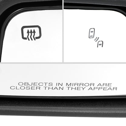 2019-2026 Chevrolet Silverado 1500 Chrome Power Adjustable, Auto-Fold, BSD & Heated Side Mirror w/ LED Puddle and Turn Signal Light - Passenger Side Only