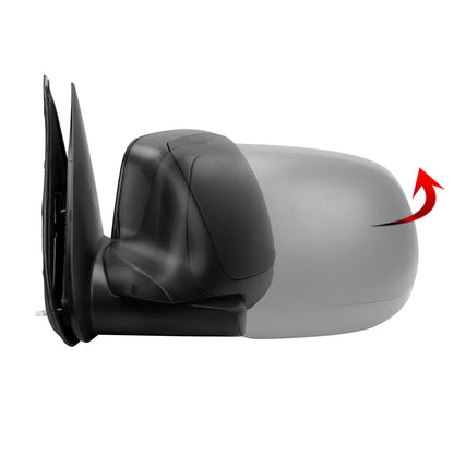 1999-2002 Chevrolet Silverado/Tahoe/Suburban GMC Sierra/Yukon Manually Adjustable Matte Black Left/Driver Side Mirror