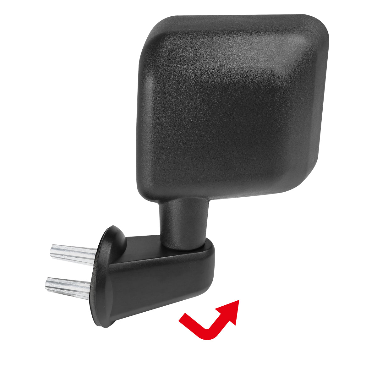 2007-2018 Jeep Wrangler JK Black Manual Adjustable Side Mirrors
