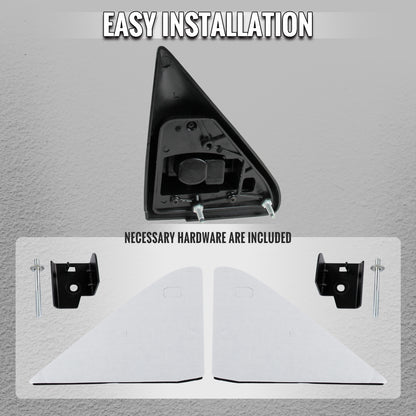 1988-2002 Chevrolet C/K C3500/Tahoe GMC Yukon/Suburban Manual Adjustable & Extendable Towing Mirrors
