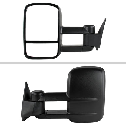 1988-2002 Chevrolet C/K C3500/Tahoe GMC Yukon/Suburban Power Adjustable & Manual Extendable Towing Mirrors