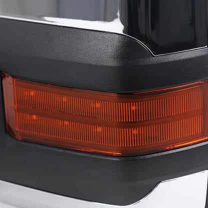 1988-2000 Chevrolet C/K Tahoe GMC Yukon/Suburban Power Adjustable, Heated, & Manual Extendable Towing mirrors w/ LED Amber Turn Signal & Clearance Lights