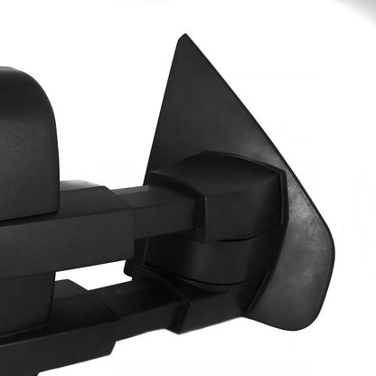 2004-2014 Ford F-150 Black Manual Adjustable & Extendable Telescopic Towing Mirrors
