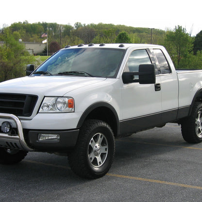 2004-2014 Ford F-150 Black Manual Adjustable & Extendable Telescopic Towing Mirrors