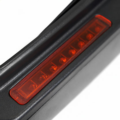 2007-2014 Ford F-150 Black Power Heated Telescoping Tow Mirrors with LED Turn Signals in Amber Lens and Puddle Lights