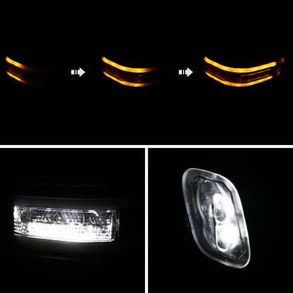 2015-2020 Ford F-150 Power Adjustable, Heated, & Manual Extendable Chrome Towing Mirrors w/ Sequential LED Signal, Puddle, & Auxiliary Lights