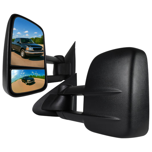 1997-2004 Ford F-150 Regular/Super Cab Manual Adjustable & Extendable Towing Mirrors