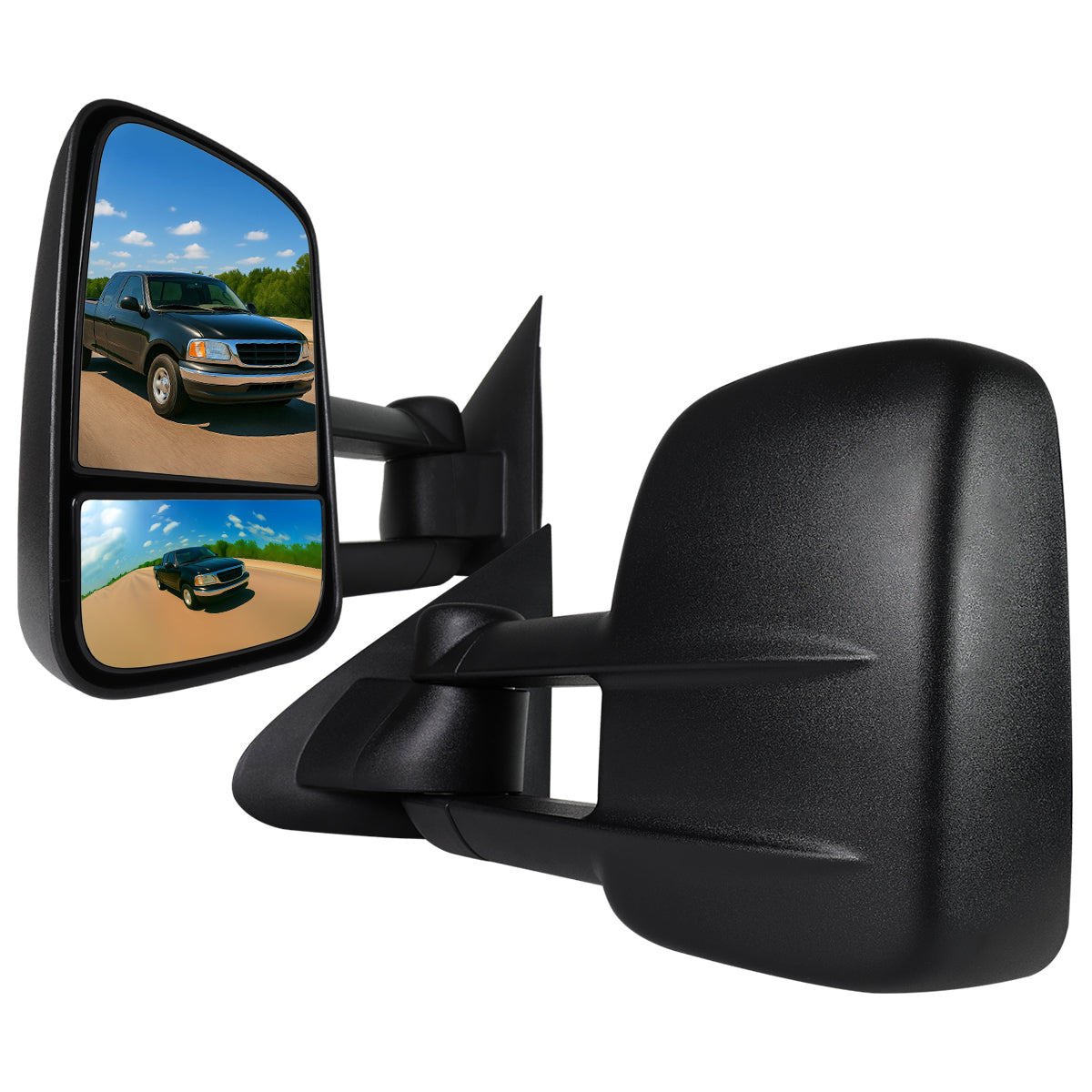 1997-2004 Ford F-150 Regular/Super Cab Power Adjustable & Manual Extendable Towing Mirrors