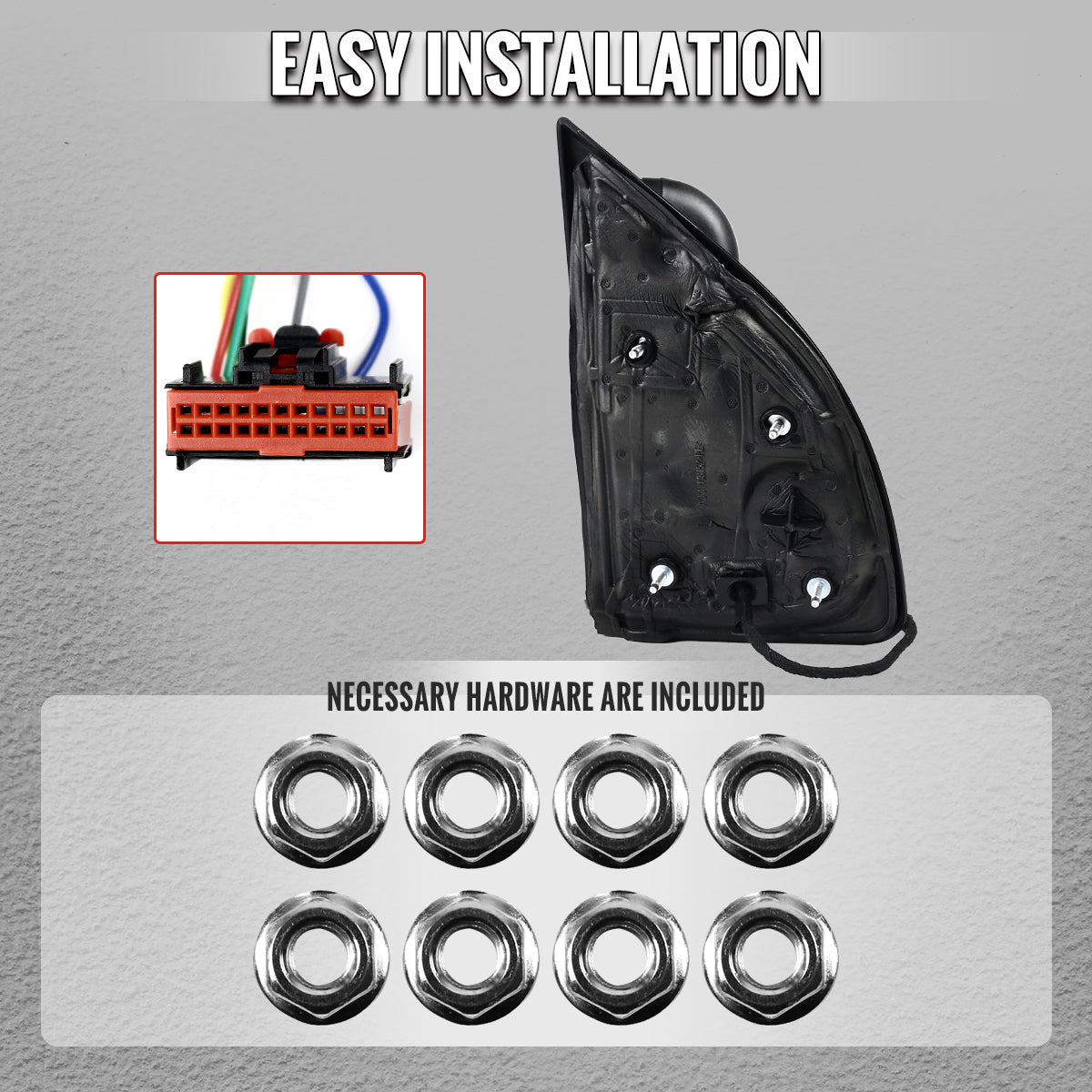2008-2016 Ford F-250/F-350/F-450/F-550 Power Adjustable, Heated, & Manual Extendable Towing Mirrors w/ Smoked Lens Turn Signal Lights