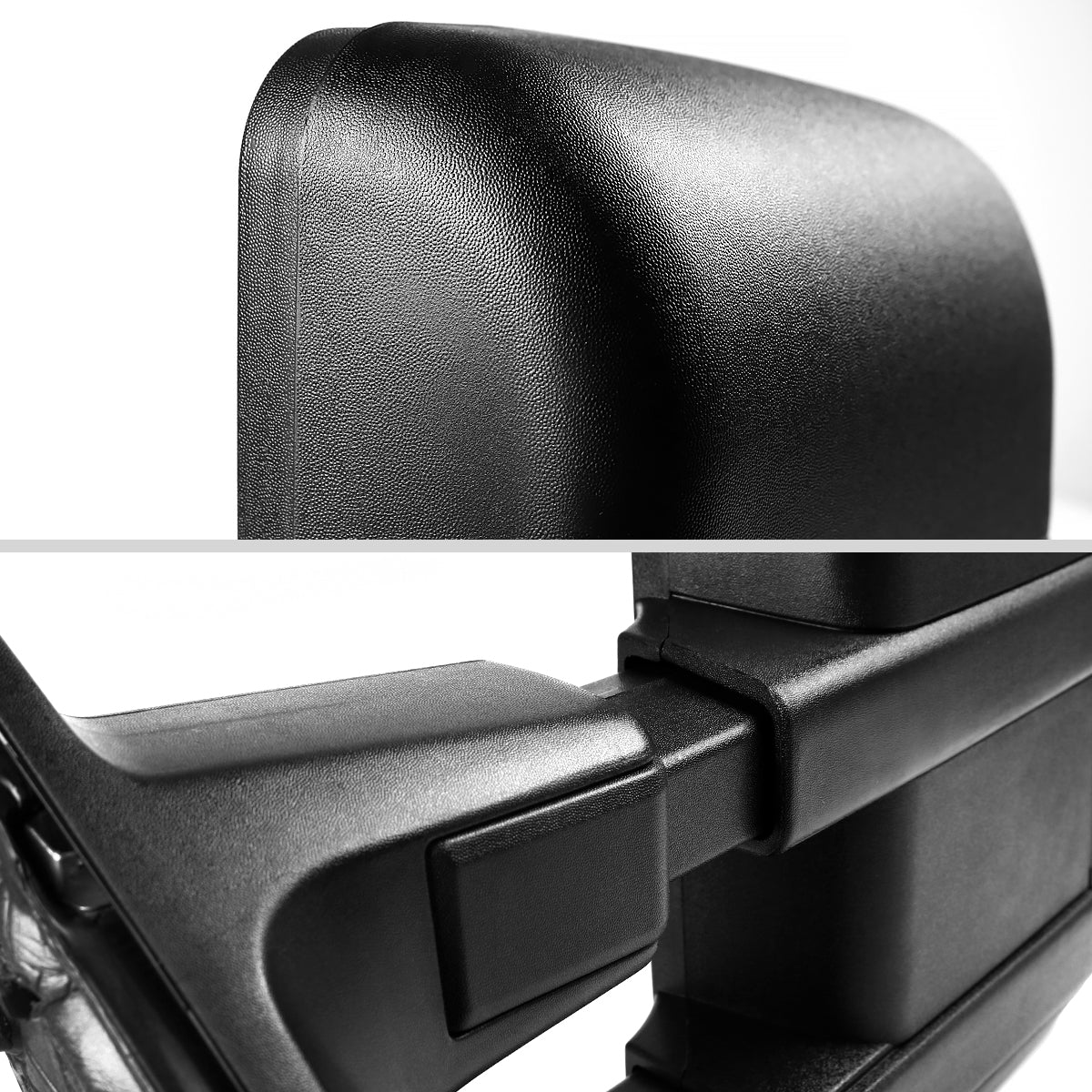 1999-2016 Ford F-250/F-350/F-450/F-550 Manual Adjustable & Extendable Towing Mirrors w/ Amber Lens Turn Signal Lights