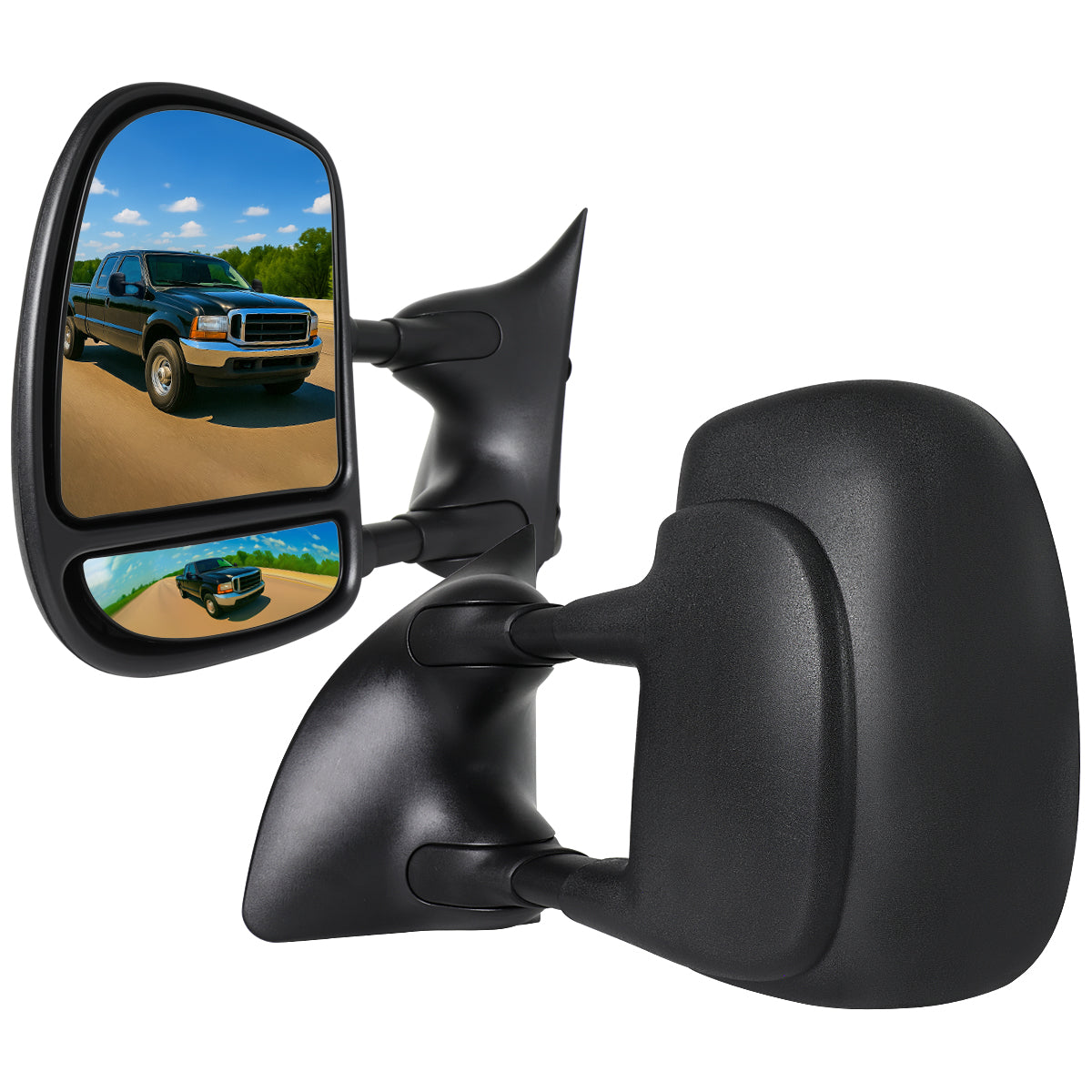 1999-2016 Ford F-250/F-350/F-450/F-550 Manual Adjustable & Extendable Towing Mirrors