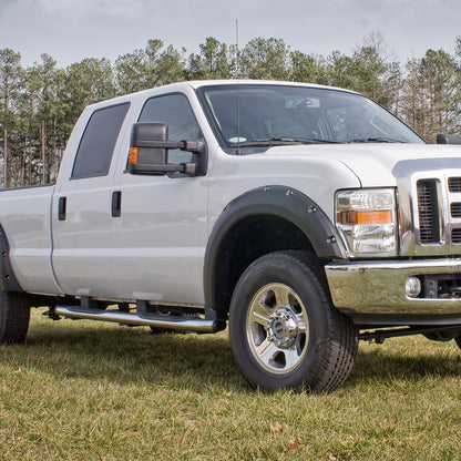 1999-2015 Ford F-250/F-350/F-450/F-550 Power Adjustable, Heated, & Manual Extendable Towing Mirrors w/ Amber Lens Turn Signal Lights