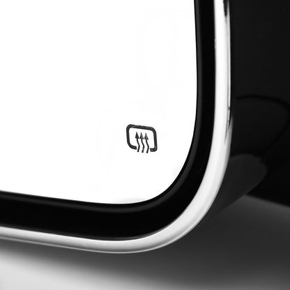2002-2009 Dodge RAM Power Adjustable, Heated, & Manual Fold Chrome Towing Mirrors w/ LED Turn Signal & Puddle Lights