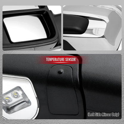2009-2012 Dodge RAM 1500 Chrome Power Heated 2023 Style Towering Mirror w/ Sequential Signal