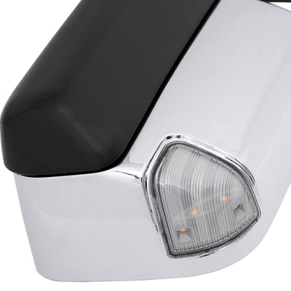 2019-2022 Ram 2500 3500 Chrome Power Adjustable, Manual Fold, BSD & Heated Side Mirror w/ LED Puddle and Turn Signal Light - Driver Side Only