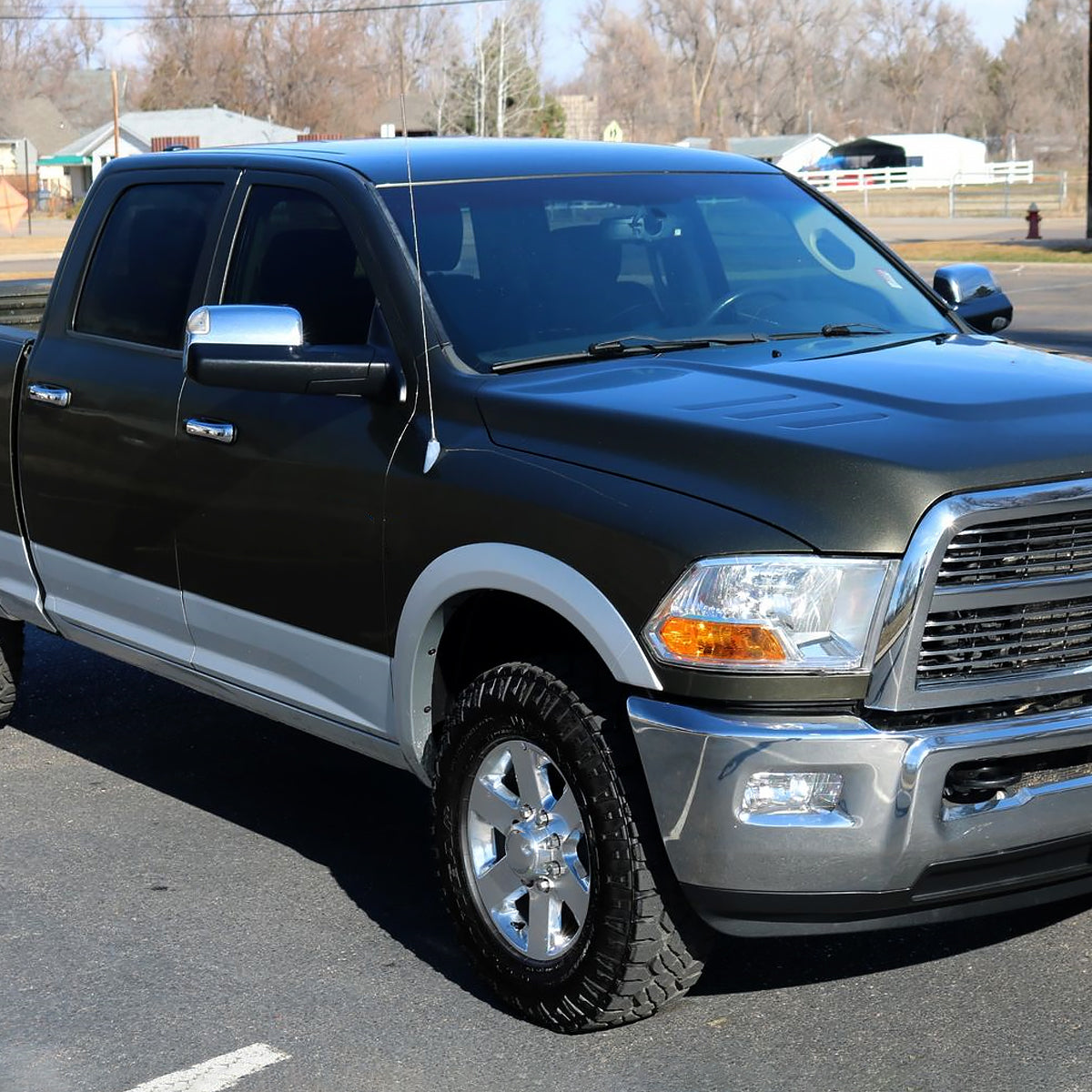 2019-2022 Ram 2500 3500 Chrome Power Adjustable, Auto-Fold, BSD & Heated Side Mirror w/ LED Puddle and Turn Signal Light - Passenger Side Only