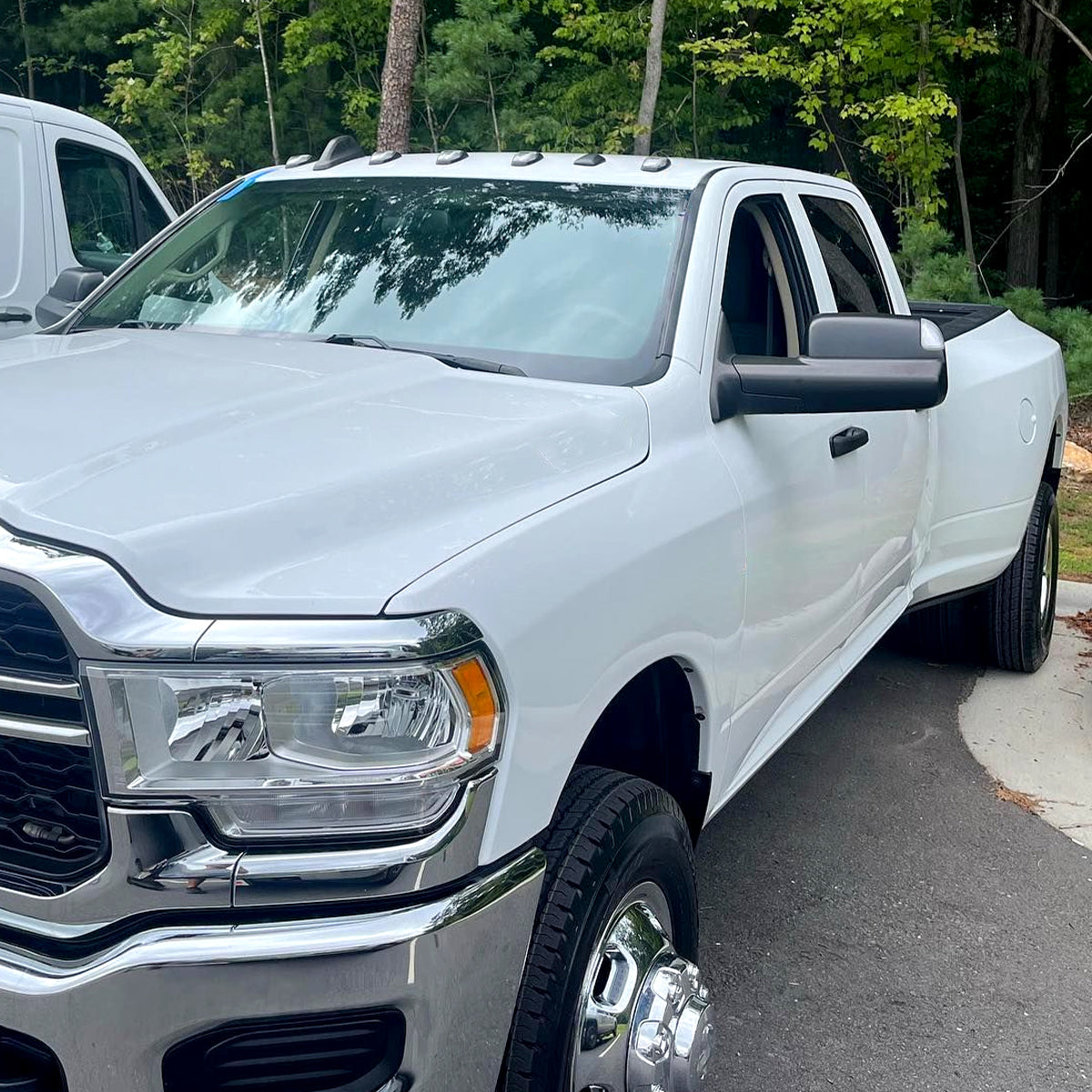 2019-2022 Ram 2500 3500 Black Power Adjustable, Auto-Fold, BSD & Heated Side Mirror w/ LED Puddle and Turn Signal Light - Driver Side Only