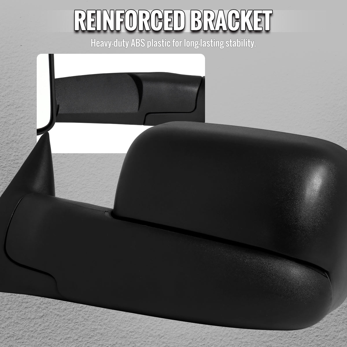 1994-1997 Dodge RAM Power Adjustable, Manual Fold & Extendable Towing Mirrors