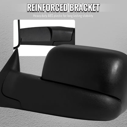 1994-1997 Dodge RAM Power Adjustable, Manual Fold & Extendable Towing Mirrors