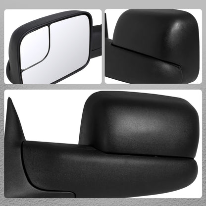 1994-1997 Dodge RAM Power Adjustable, Manual Fold & Extendable Towing Mirrors