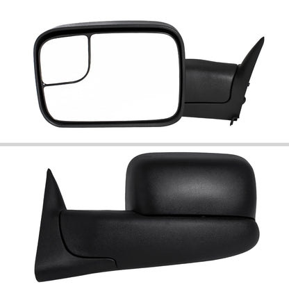 1994-1997 Dodge RAM Power Adjustable, Manual Fold & Extendable Towing Mirrors