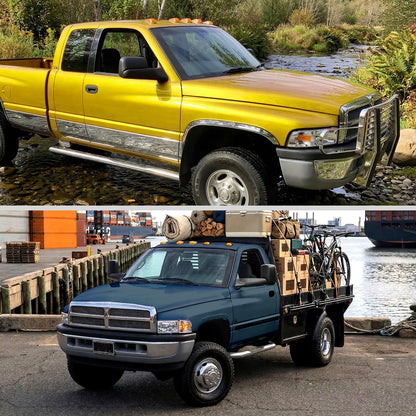 1994-1997 Dodge RAM 1500 / 2500 / 3500 Black Power Adjustable, Manual Fold & Extendable Towing Mirrors