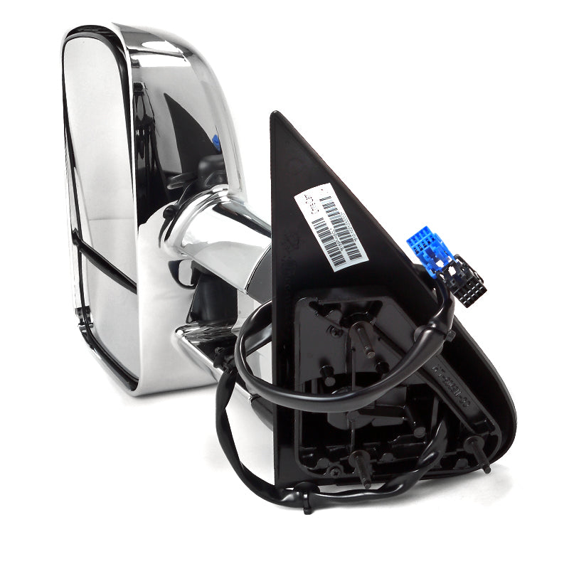 2003-2007 Chevrolet Silverado Power Adjustable, Heated, & Manual Extendable Chrome Towing Mirrors w/ Smoked Lens LED Turn Signal Lights