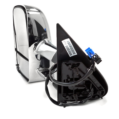 2003-2007 Chevrolet Silverado Power Adjustable, Heated, & Manual Extendable Chrome Towing Mirrors w/ Smoked Lens LED Turn Signal Lights