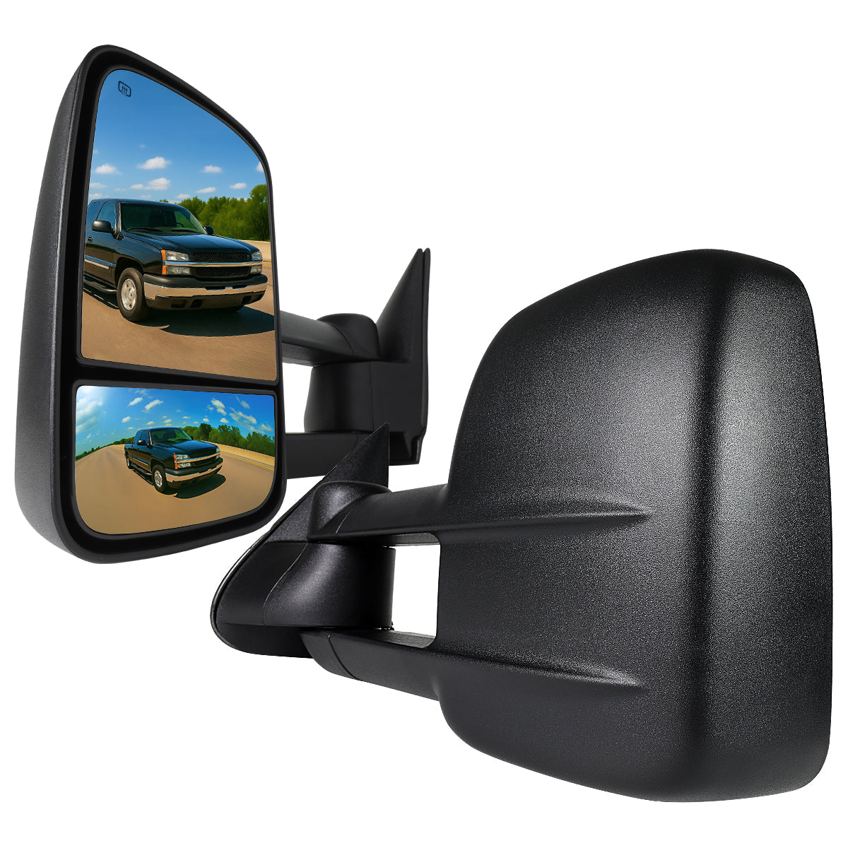 2003-2007 Chevrolet Silverado/GMC Sierra Power Adjustable, Heated, Manual Extendable Towing Mirrors