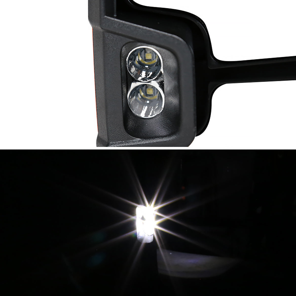 2007-2014 Chevrolet Silverado/Suburban GMC Sierra/Yukon/Yukon XL Power Adjustable, Heated, & Manual Extendable Chrome Towing Mirrors w/ LED Turn Signal & Clearance Lights