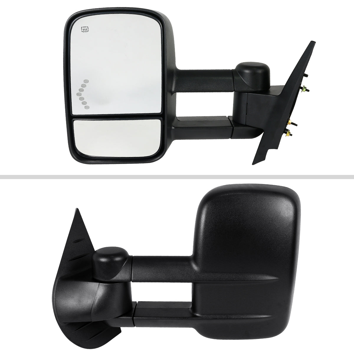 2007-2013 Chevrolet Silverado / Suburban / Avalanche / Tahoe GMC Sierra / Yukon / Yukon XL Power Adjustable Manual Extenable Heated Towing Mirrors