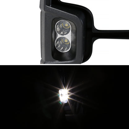 2014-2018 Chevrolet Silverado/ GMC Sierra Power Adjustable, Folding, Heated, & Manual Extendable Towing Mirrors w/ Smoked Lens LED Turn Signal & Clearance Lights