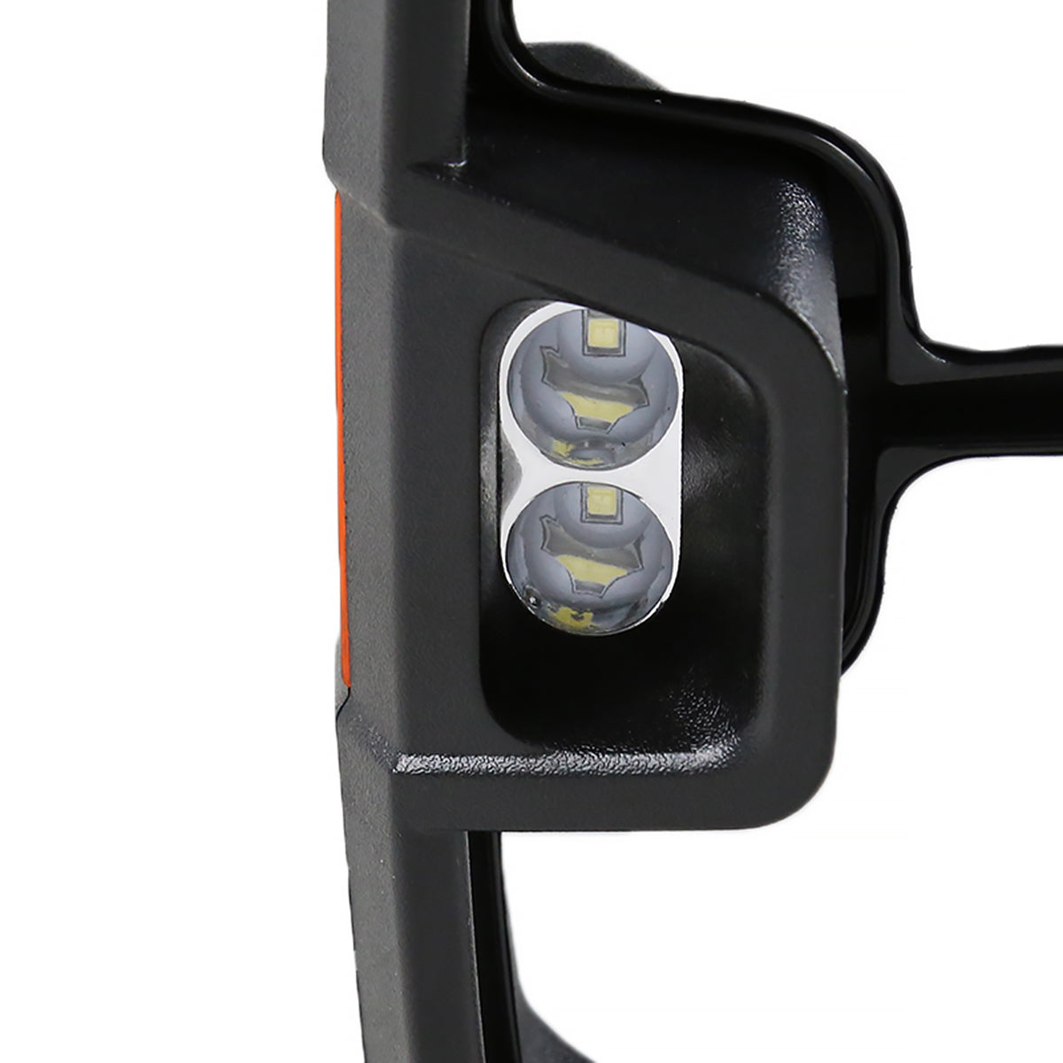 2014-2018 Chevrolet Silverado/ GMC Sierra Power Adjustable, Folding, Heated, & Manual Extendable Black Side Mirrors w/ Amber Lens LED Turn Signal & Clearance Lights