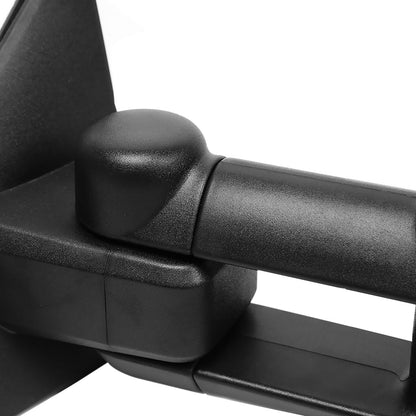 2014-2018 Chevrolet Silverado/GMC Sierra Manual Adjustable & Extendable Towing Mirrors w/ Smoked Lens LED Turn Signal Lights