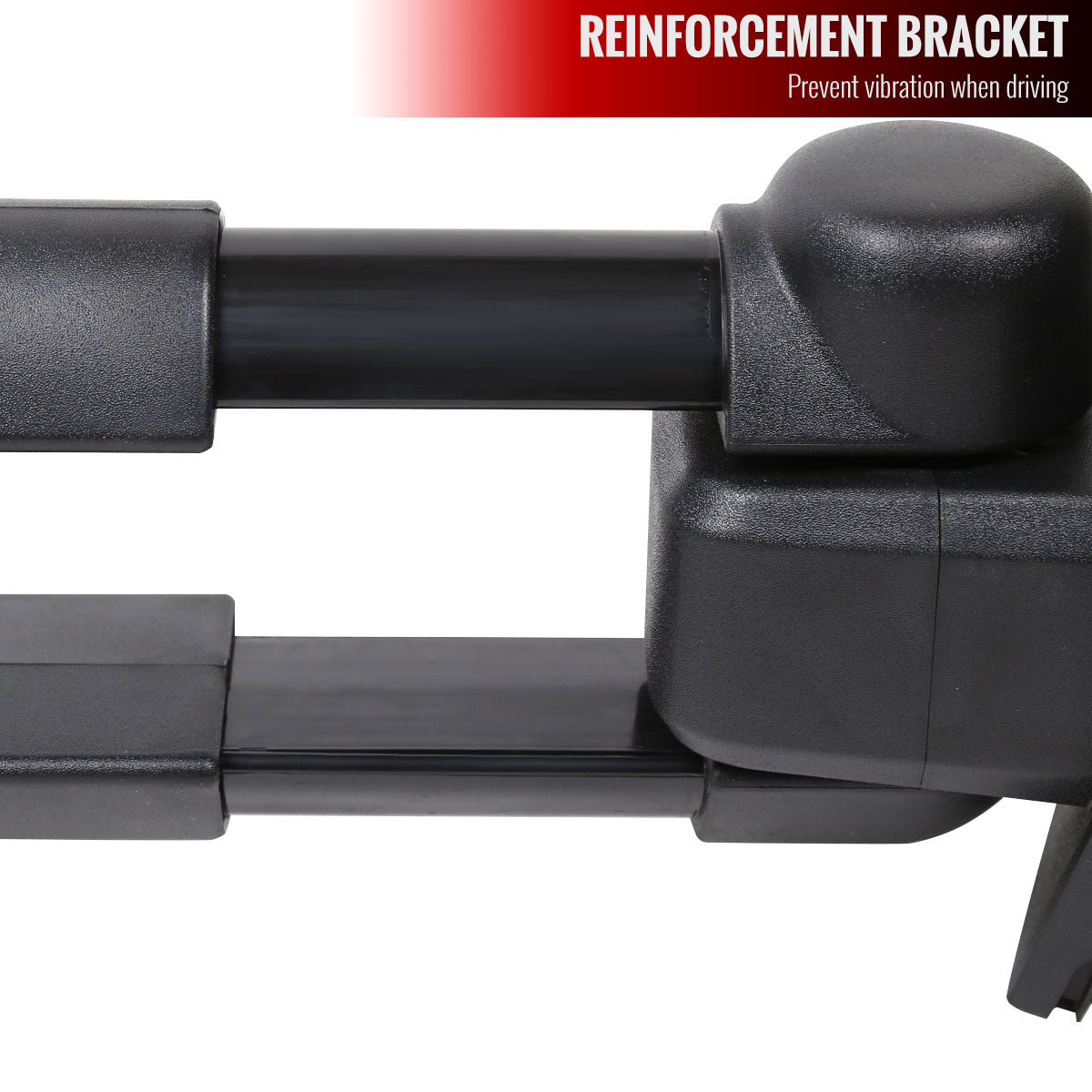 2014-2018 Chevrolet Silverado/GMC Sierra Power Heated Manual Extendable Towing Mirrors w/ Smoked Lens LED Turn Signal Lights