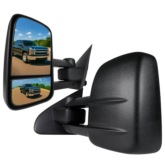 2014-2018 Chevrolet Silverado/GMC Sierra Power Heated Manual Extendable Towing Mirrors
