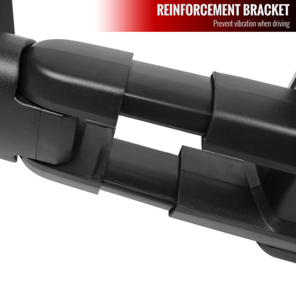 2007-2017 Toyota Tundra/ 2008-2017 Sequoia Power Heated BSM Manual Extendable Towing Mirrors w/ LED Turn Signal & Clearance Lights