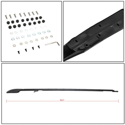 10-16 Land Rover LR4 / 05-09 LR3 Roof Rack Side Rail Bars - Black