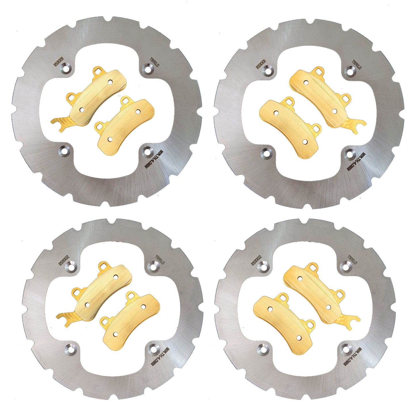 Can-Am Commander/Commander MAX 1000R/700 2021-2026 Ridge Rider Rotor and Pad Kit