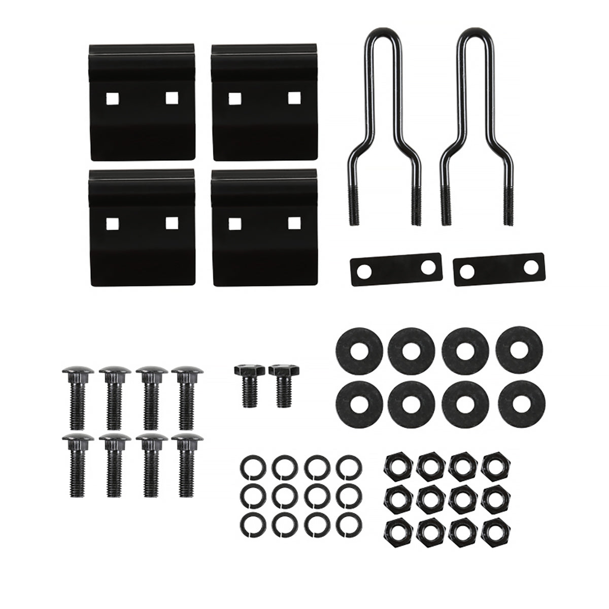 2003-2024 Chevrolet Express/ GMC Savana/ Ford E Series Glossy Black Roof Rack Ladder Rack Bars