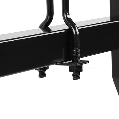 1999-2024 Chevrolet Express/ GMC Savana/ Ford E Series Glossy Black Steel 3-Bar Roof Ladder Racks