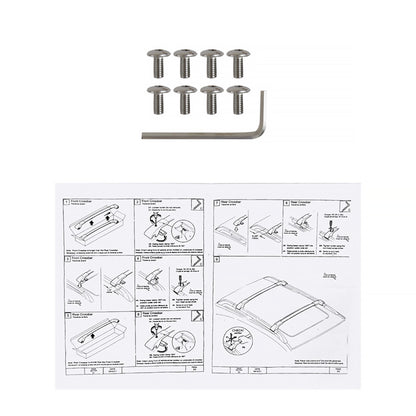 2014-2018 Subaru Forester Black Powder Coated Aluminum Roof Rack Cross Bars
