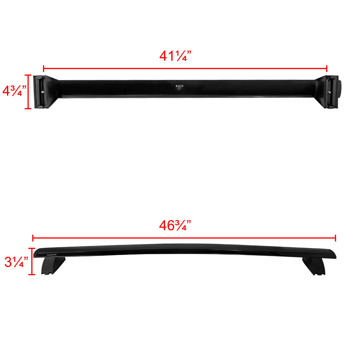 2011-2018 Jeep Grand Cherokee Black Aluminum Roof Rack Bars