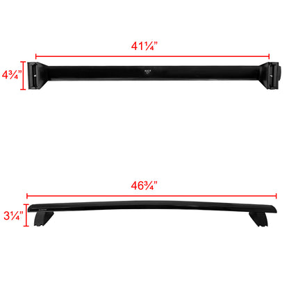 2011-2018 Jeep Grand Cherokee Black Aluminum Roof Rack Bars