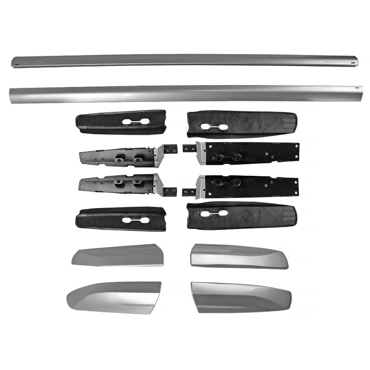 2008-2013 Toyota Highlander Chrome Powder Coated Aluminum Roof Rack Cross Bars