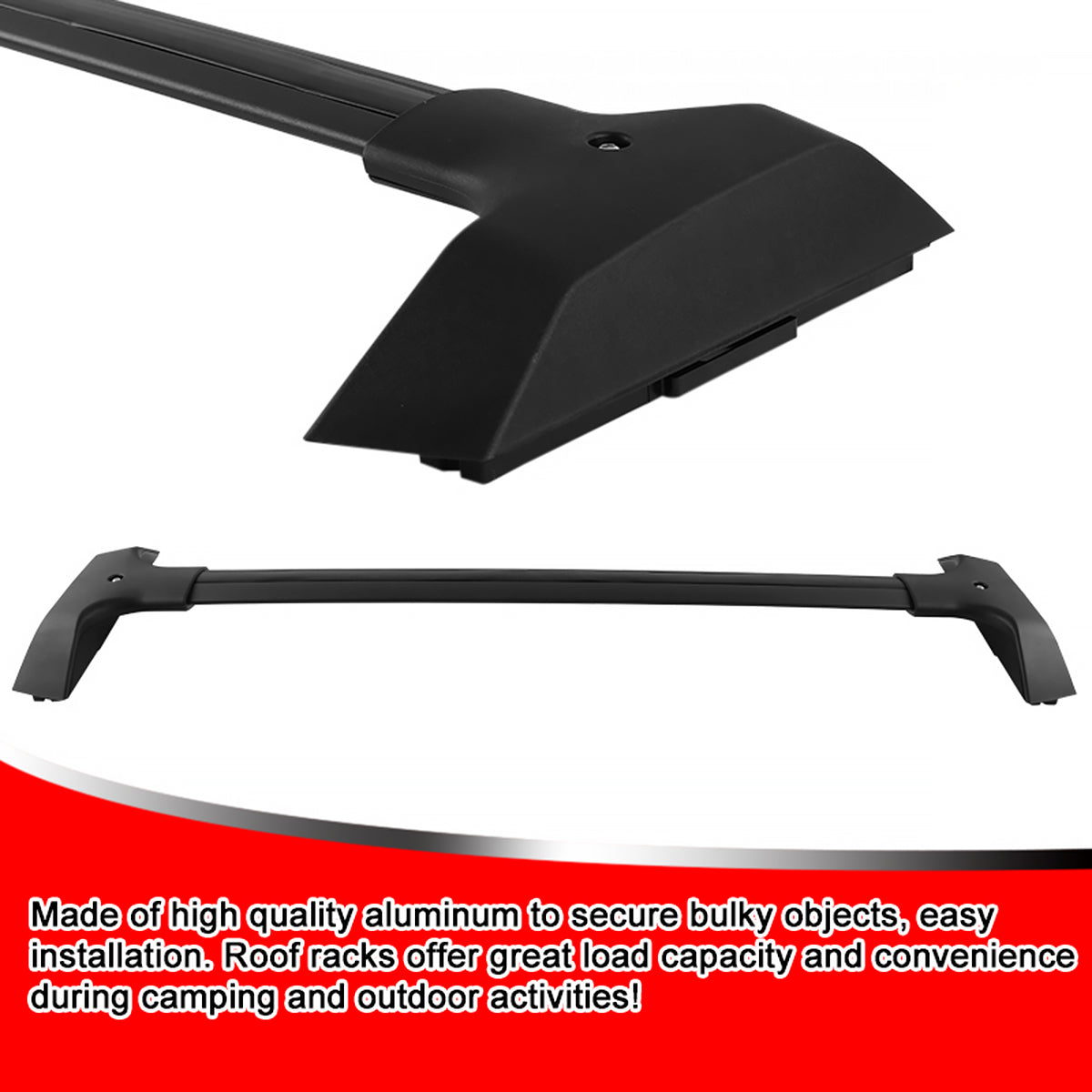 2009-2017 Chevrolet Traverse Black Aluminum Roof Rack Cross Bars
